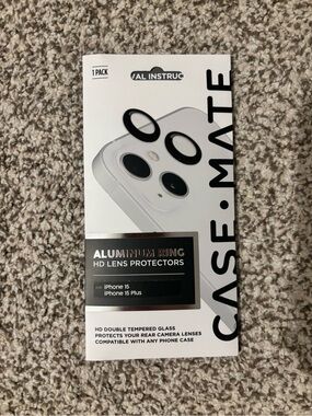 case-mate Aluminum Ring HD Lens Protectors - White